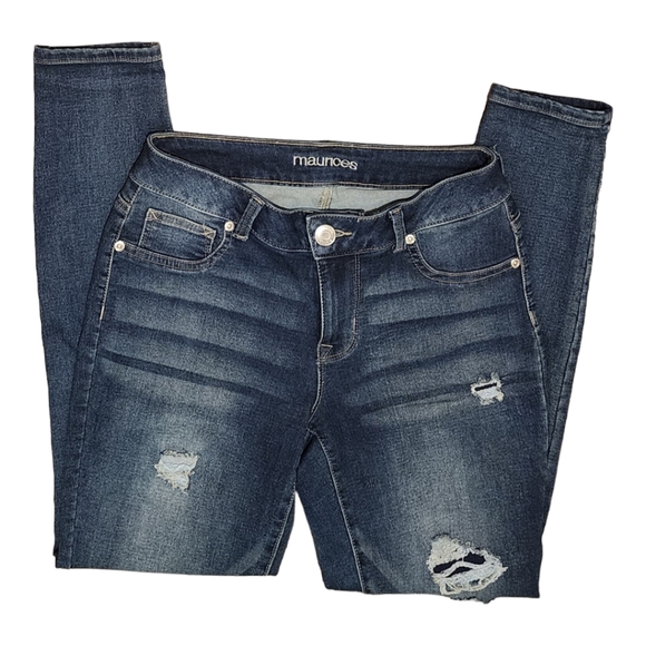 Maurices Denim - Maurices Women's Ripped Jeggings, Stretch, Size S Short